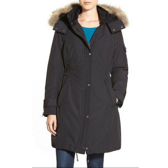 Pendleton North Shore Genuine Coyote Fur Trim Down Parka Coat - Picture 7 of 8